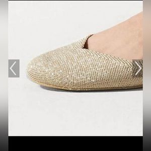 NWB Rothy's Platinum Metallic (Light Gold) Flats 8.5